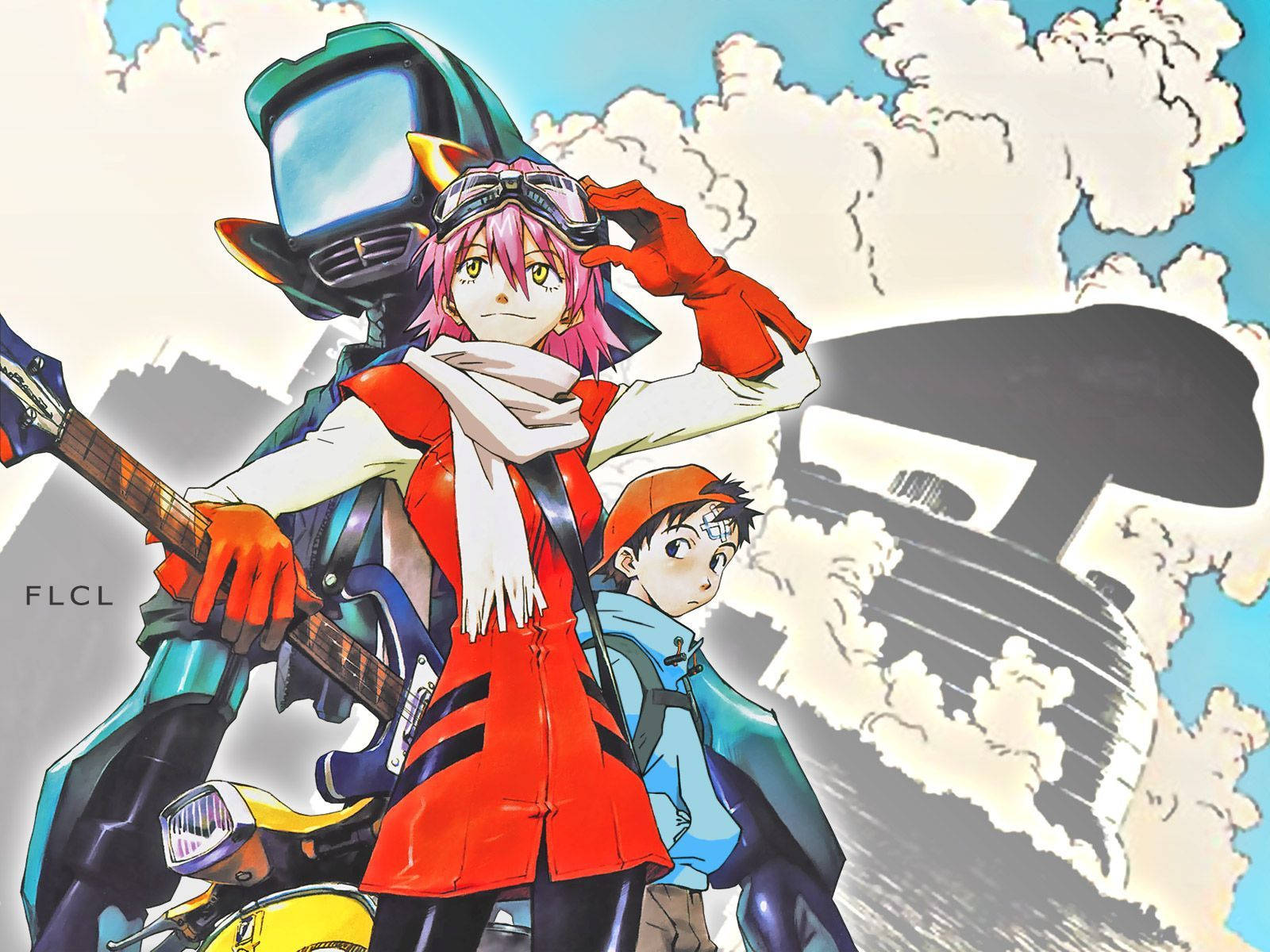 Flcl Principal Characters Wallpaper