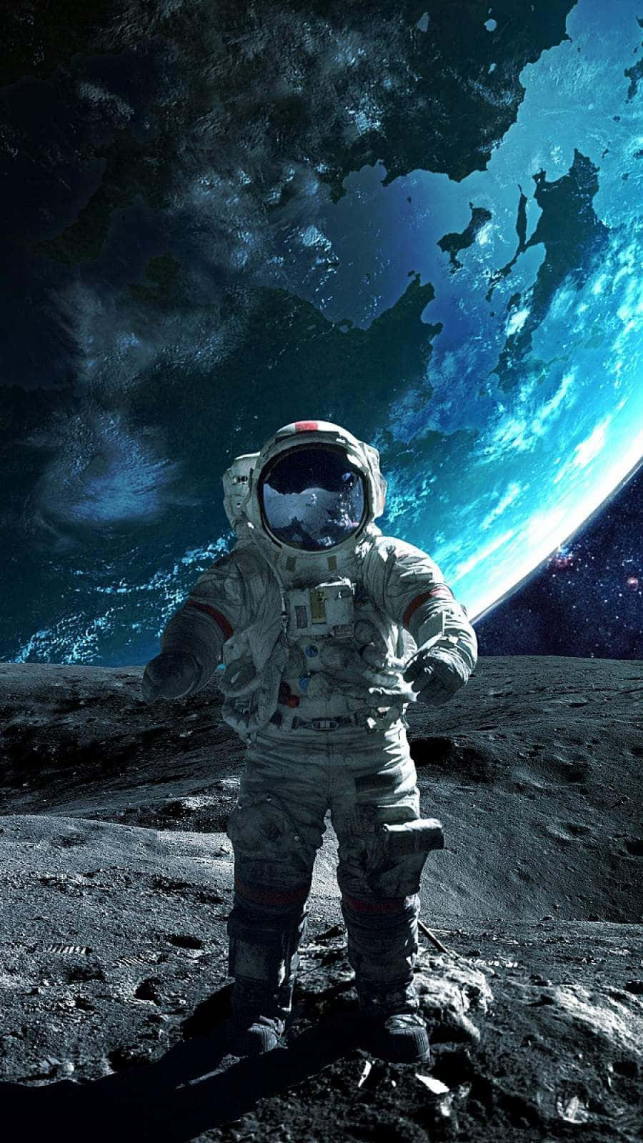 Floating In Space With My Astronaut Iphone Wallpaper