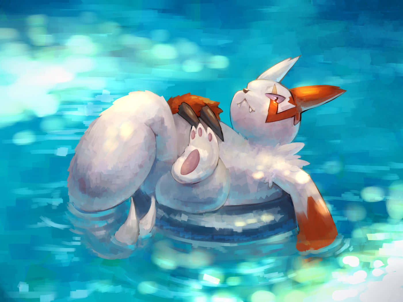 Floating Zangoose Wallpaper