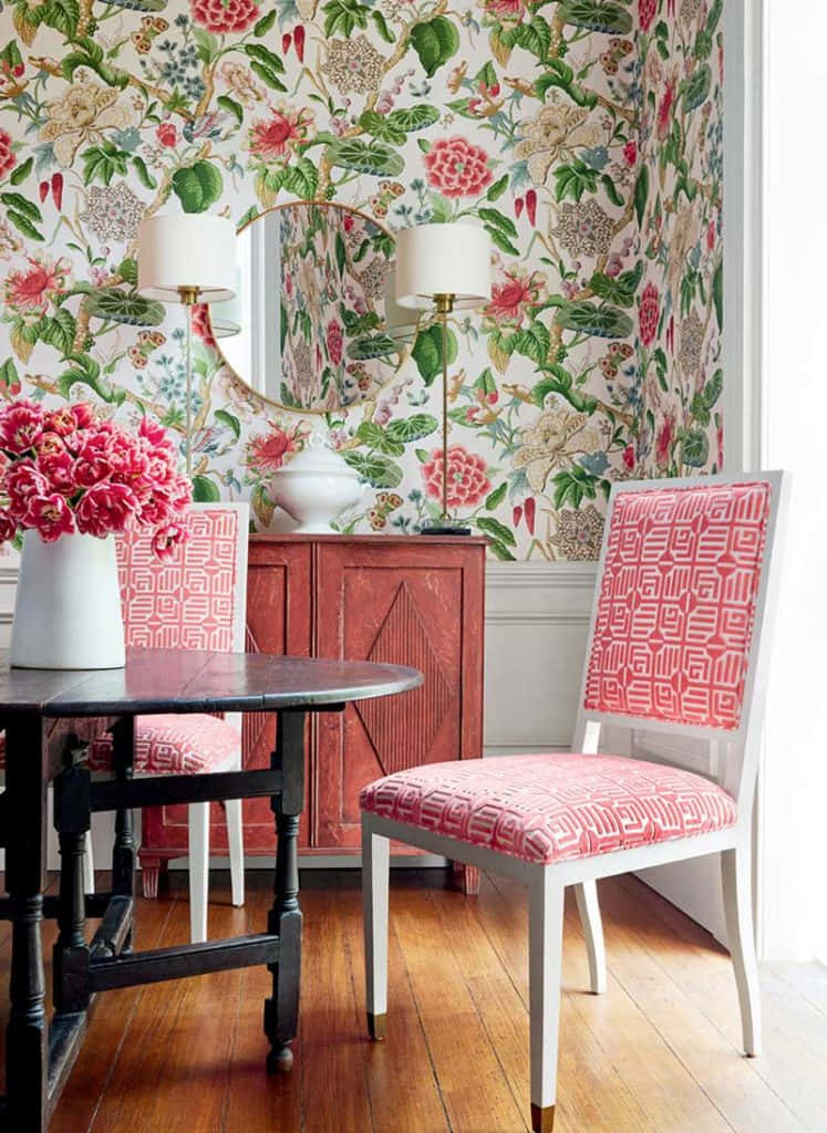 Floral Wallpaper Interior Design Wallpaper