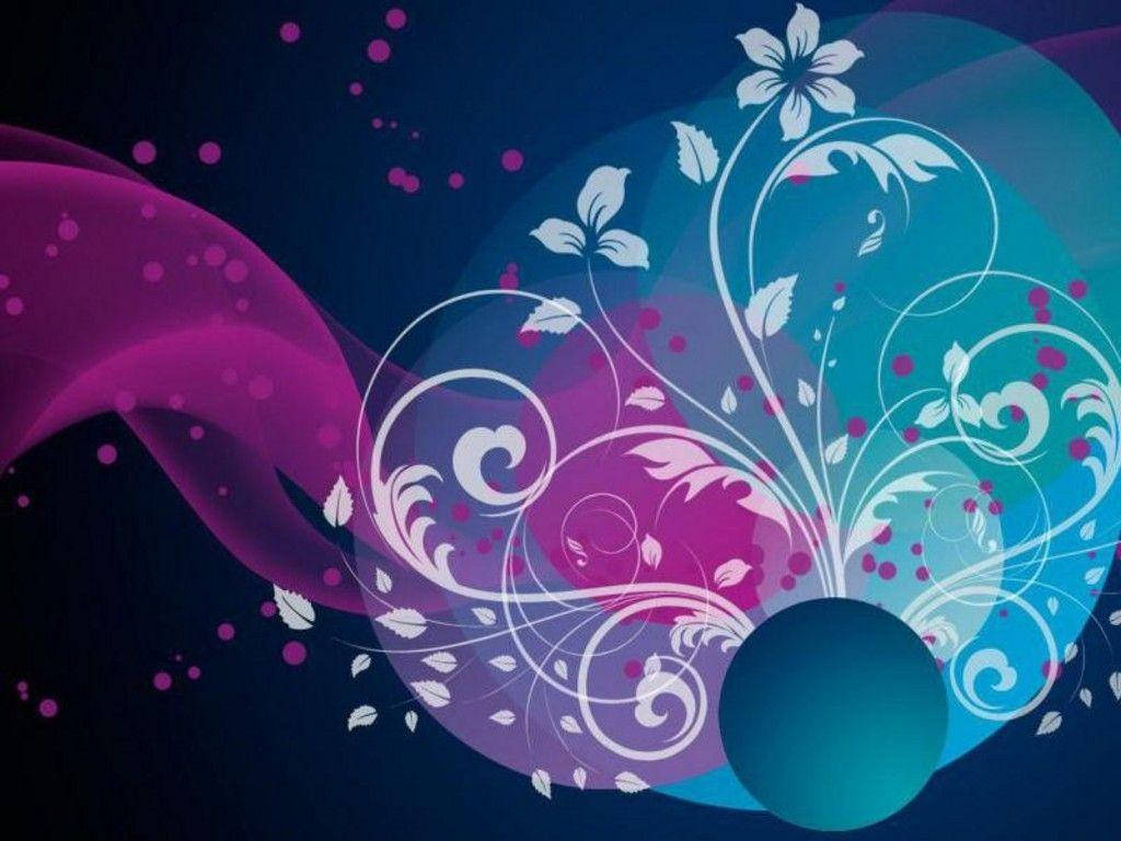 Flourishing Flower Graphic Wallpaper