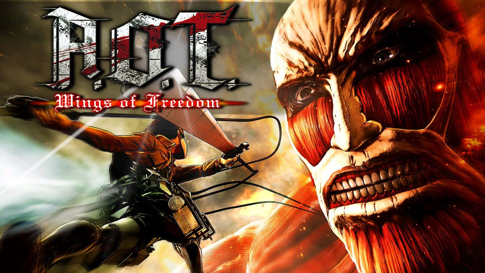 Fly Into Freedom With Attack On Titan Wings Of Freedom Wallpaper