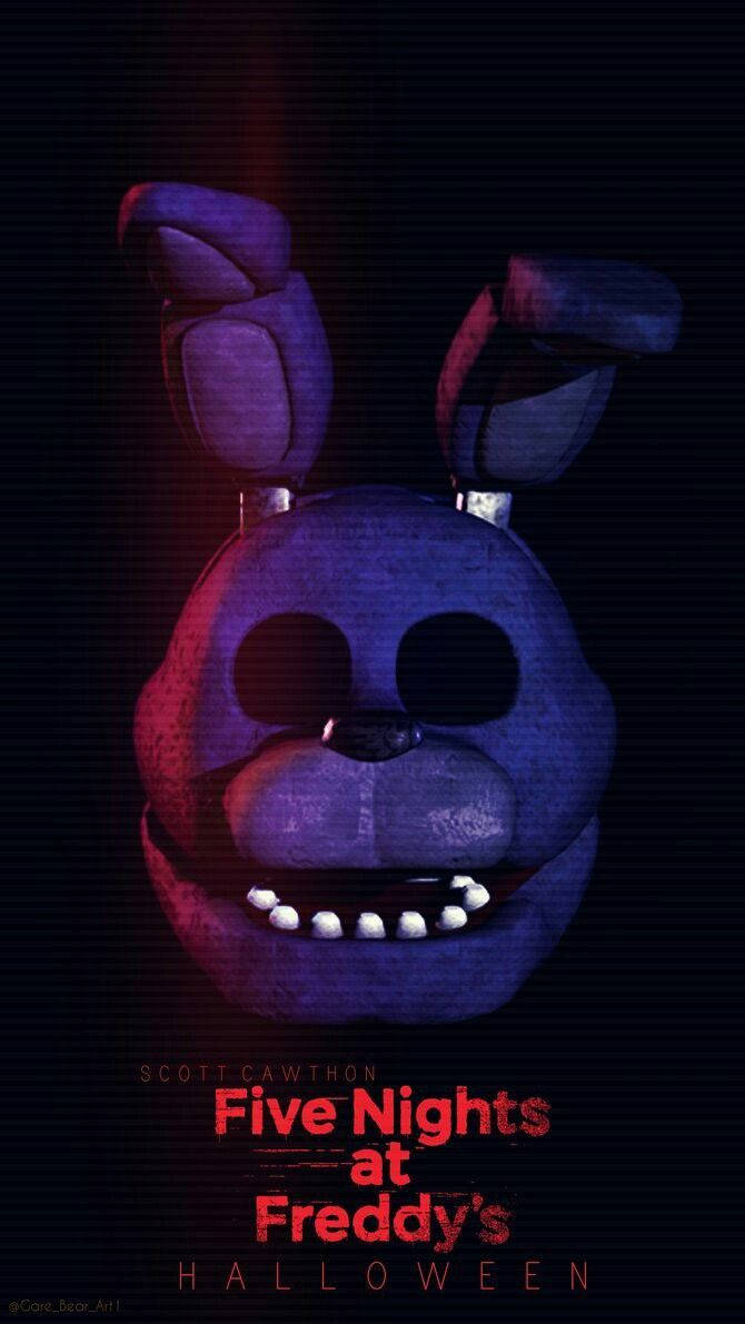 Fnaf Creepy Halloween Bonnie Wallpaper