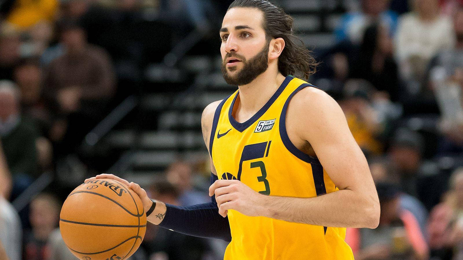 Focus Shot Utah Jazz Ricky Rubio Wallpaper