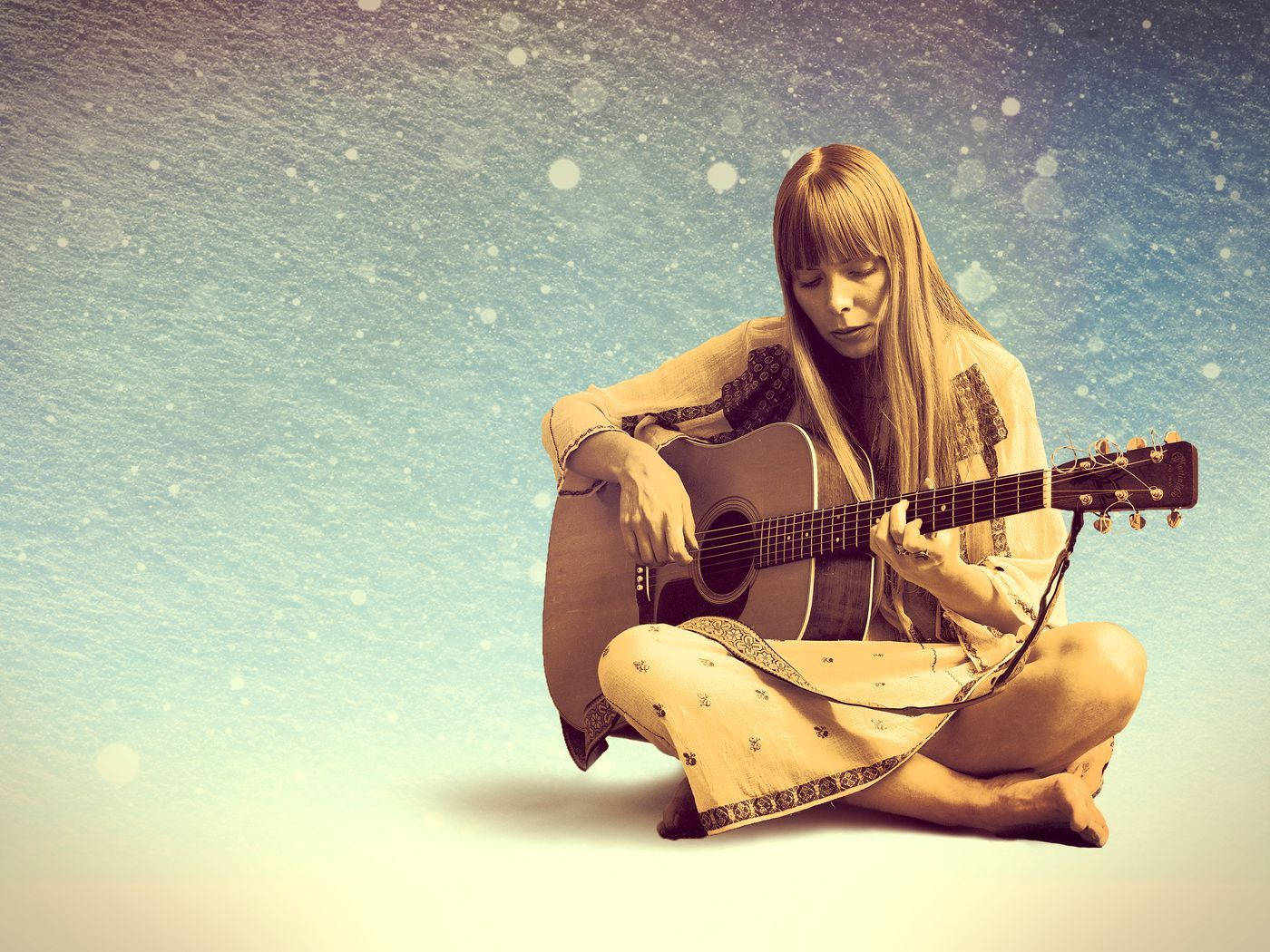 Folk Musician Joni Mitchell Wallpaper