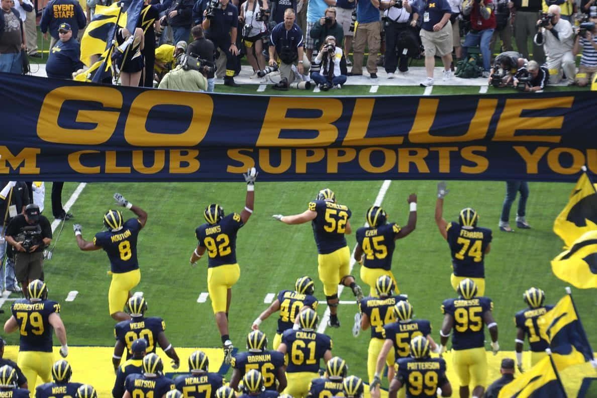 Follow The Maize And Blue And Live Out Your Dream At The University Of Michigan Wallpaper