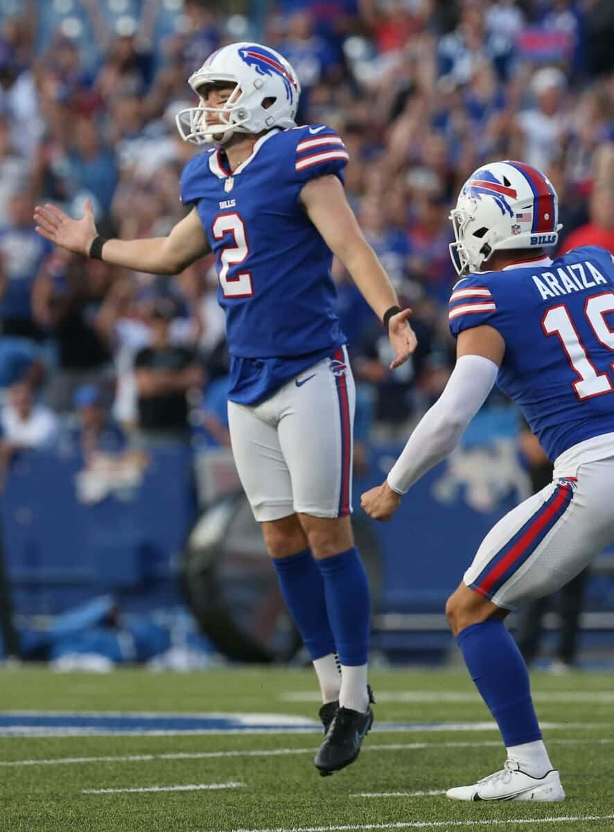 Football Kicker Celebration Wallpaper