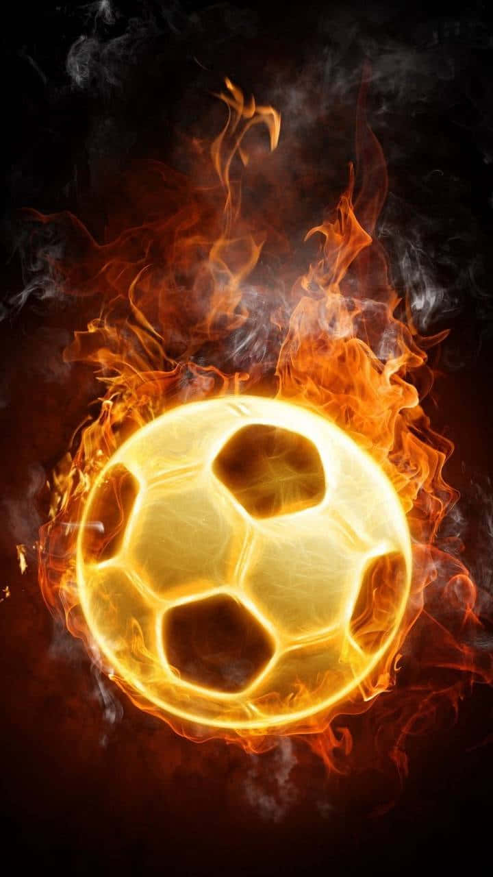 Football On Fire Wallpaper