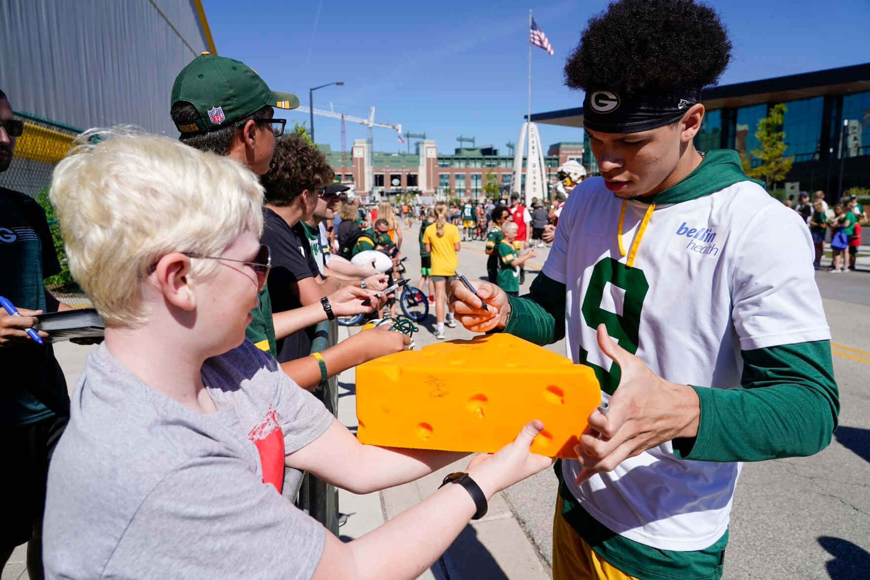 Football Player Autograph Session Wallpaper