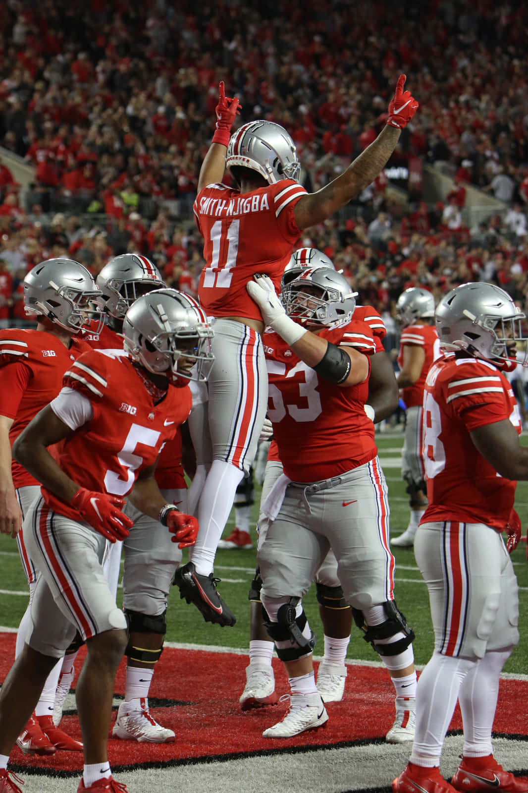 Football_ Player_ Celebration_ Ohio_ State Wallpaper