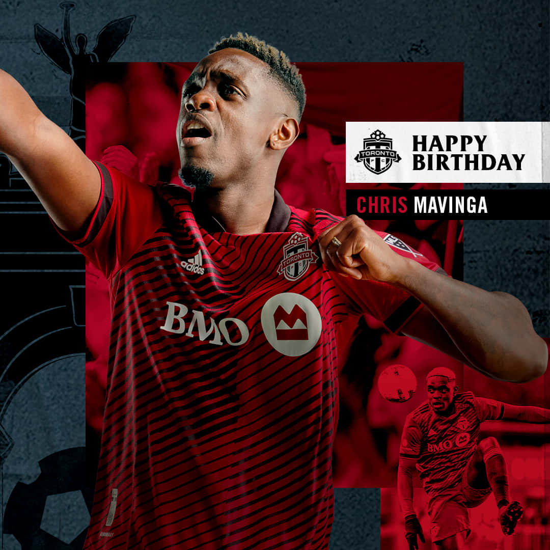 Football Player Chris Mavinga Happy Birthday Poster Wallpaper