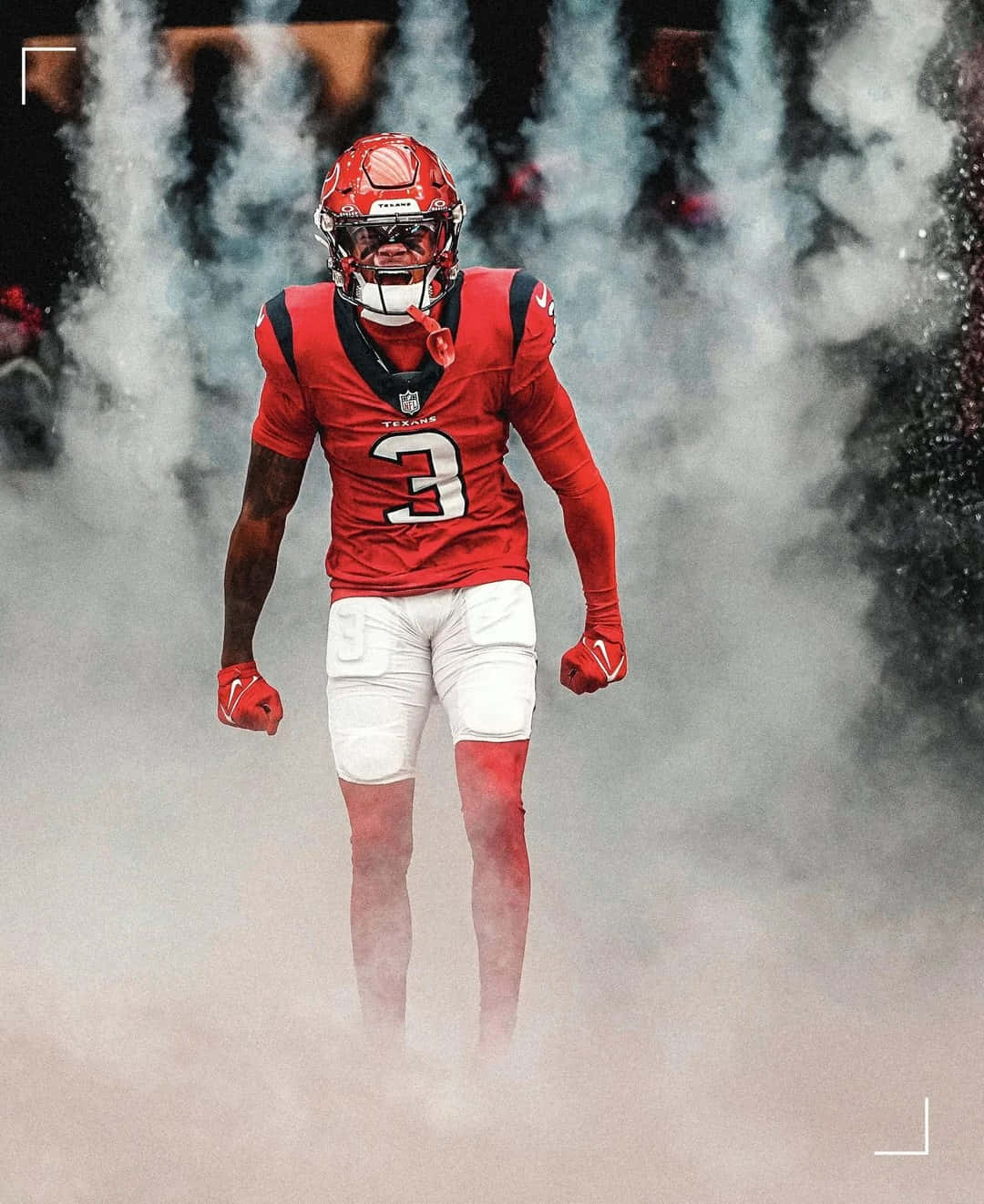 Football Player Entrance Smoke Wallpaper