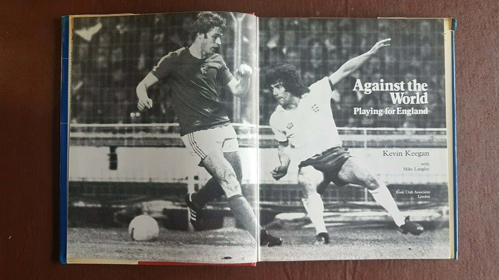 Football Player Kevin Keegan Book Page Wallpaper