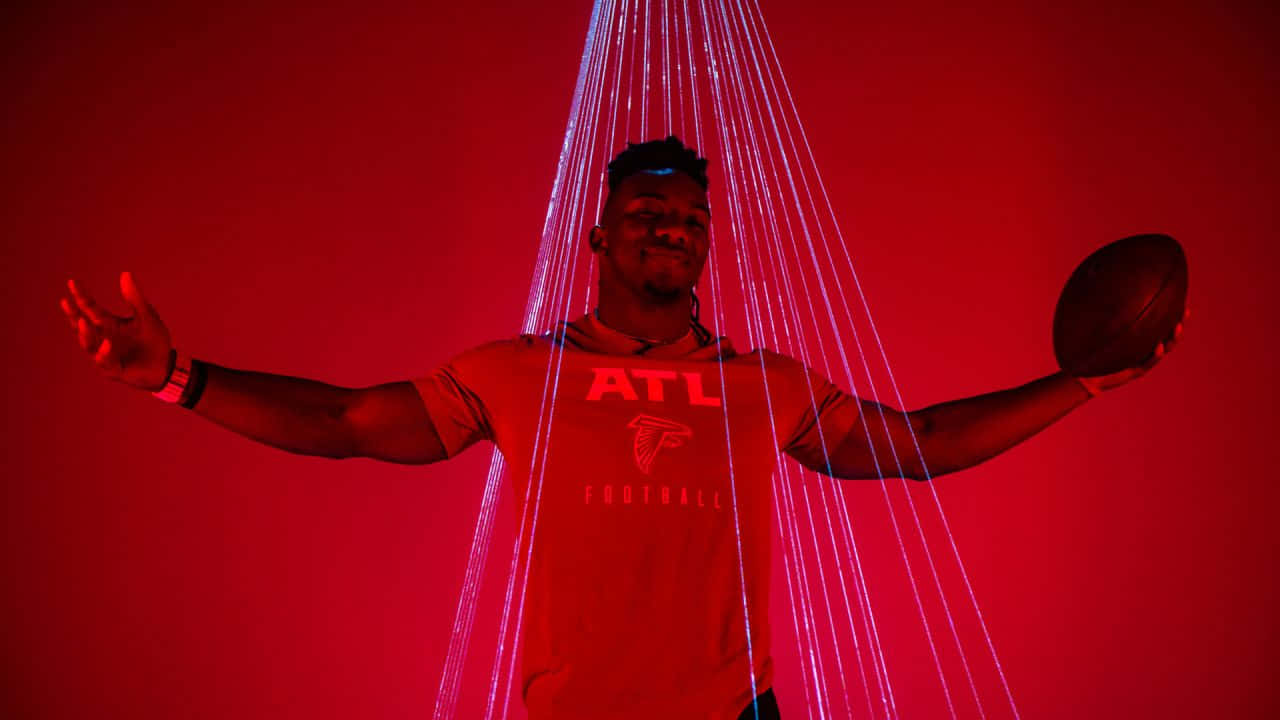 Football Player Red Lights Wallpaper