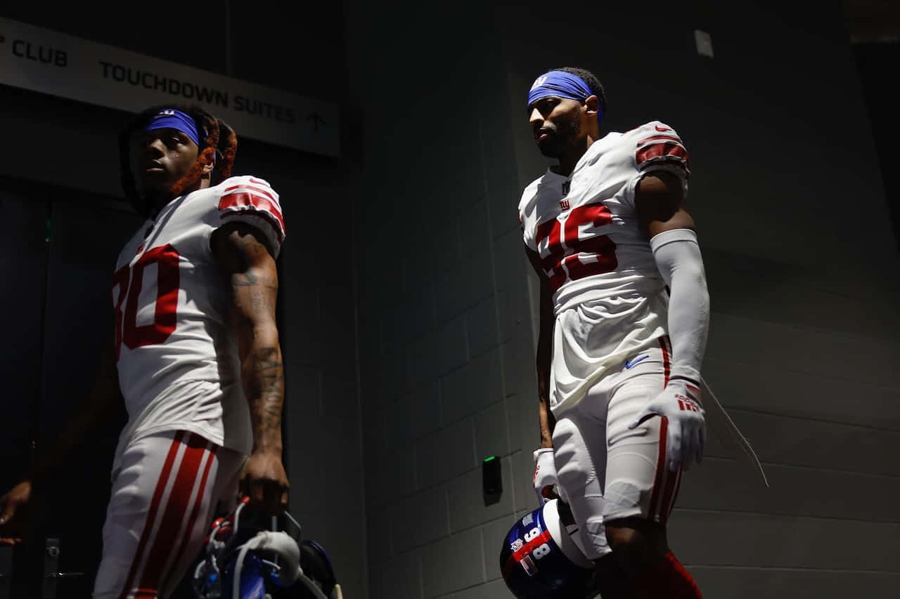 Football Players Entering Stadium Wallpaper