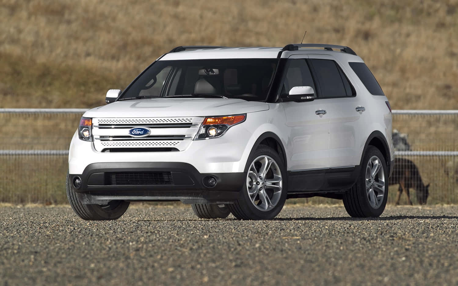 Ford Explorer On Scenic Road Trip Wallpaper