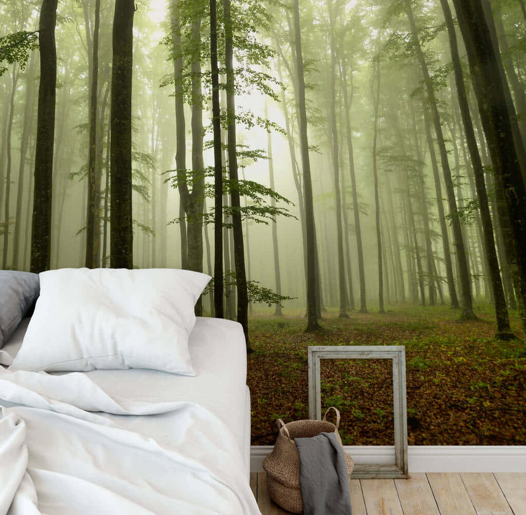 Forest Mural Bedroom Wall Art.jpg Wallpaper