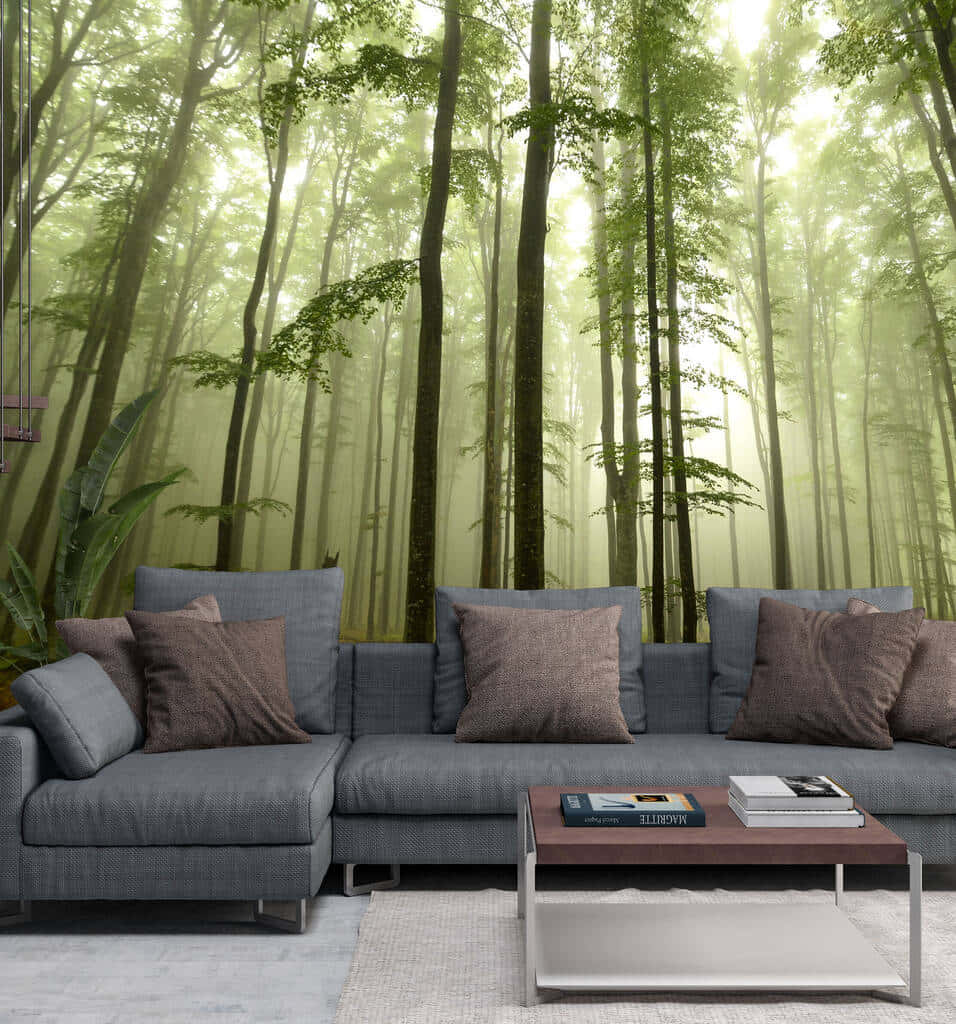 Forest Mural Living Room Decor Wallpaper