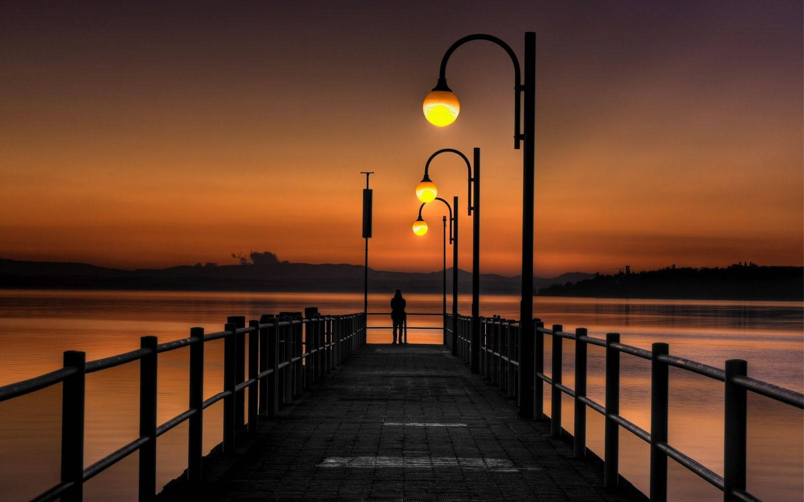 Forever Alone At Sunset Wallpaper