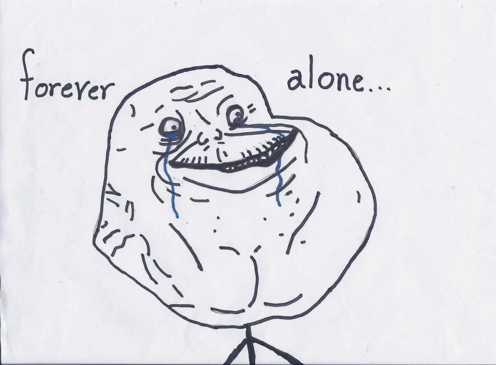 Forever Alone Meme Face Wallpaper