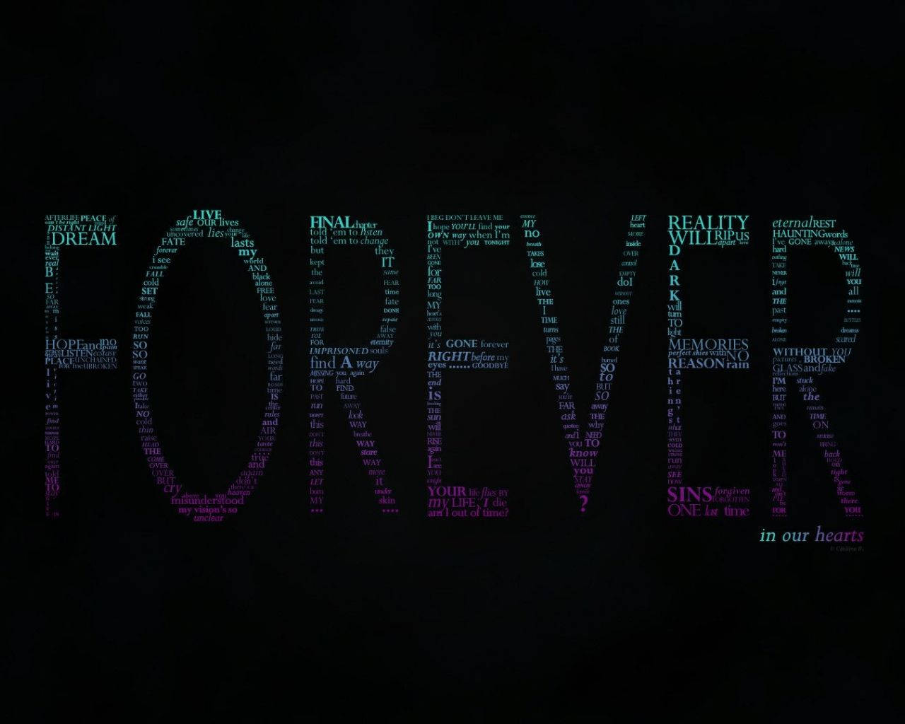 Forever Word Alone Wallpaper