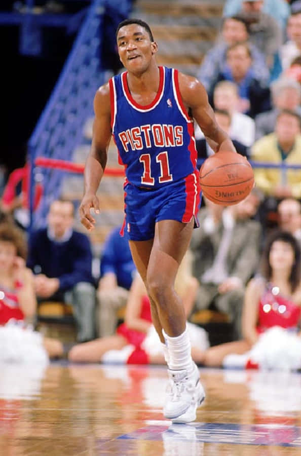 Former Professional Basketball Player Isiah Thomas Detroit Pistons Nba Season Wallpaper