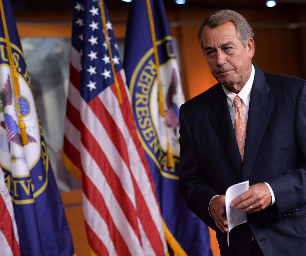 Former Speaker John Boehner Looking Serious Wallpaper