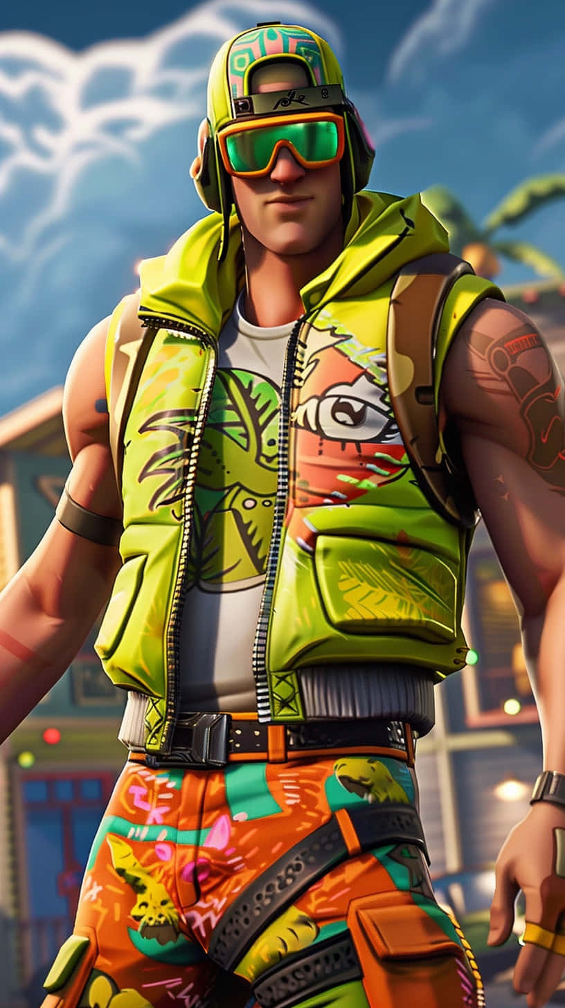 Fortnite Character Summer Vibes Wallpaper