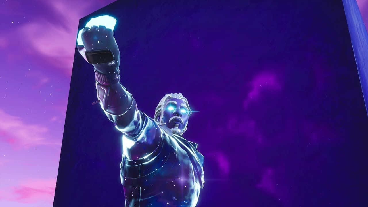 Fortnite Galaxy Stretching Arm Wallpaper