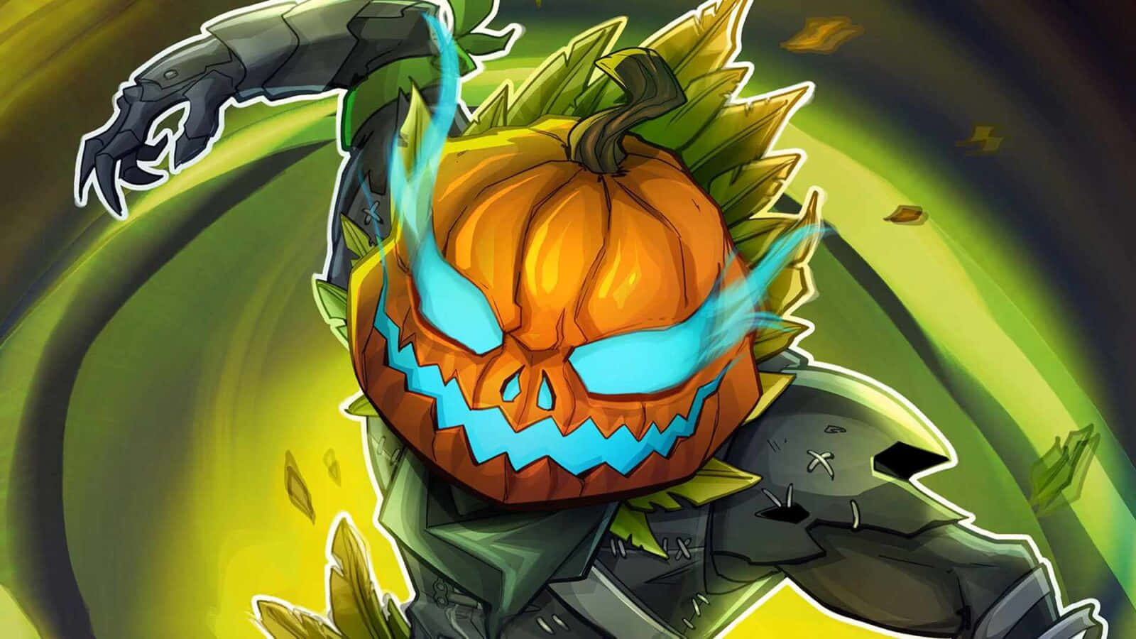 Fortnite Halloween Pumpkinhead Skin Wallpaper