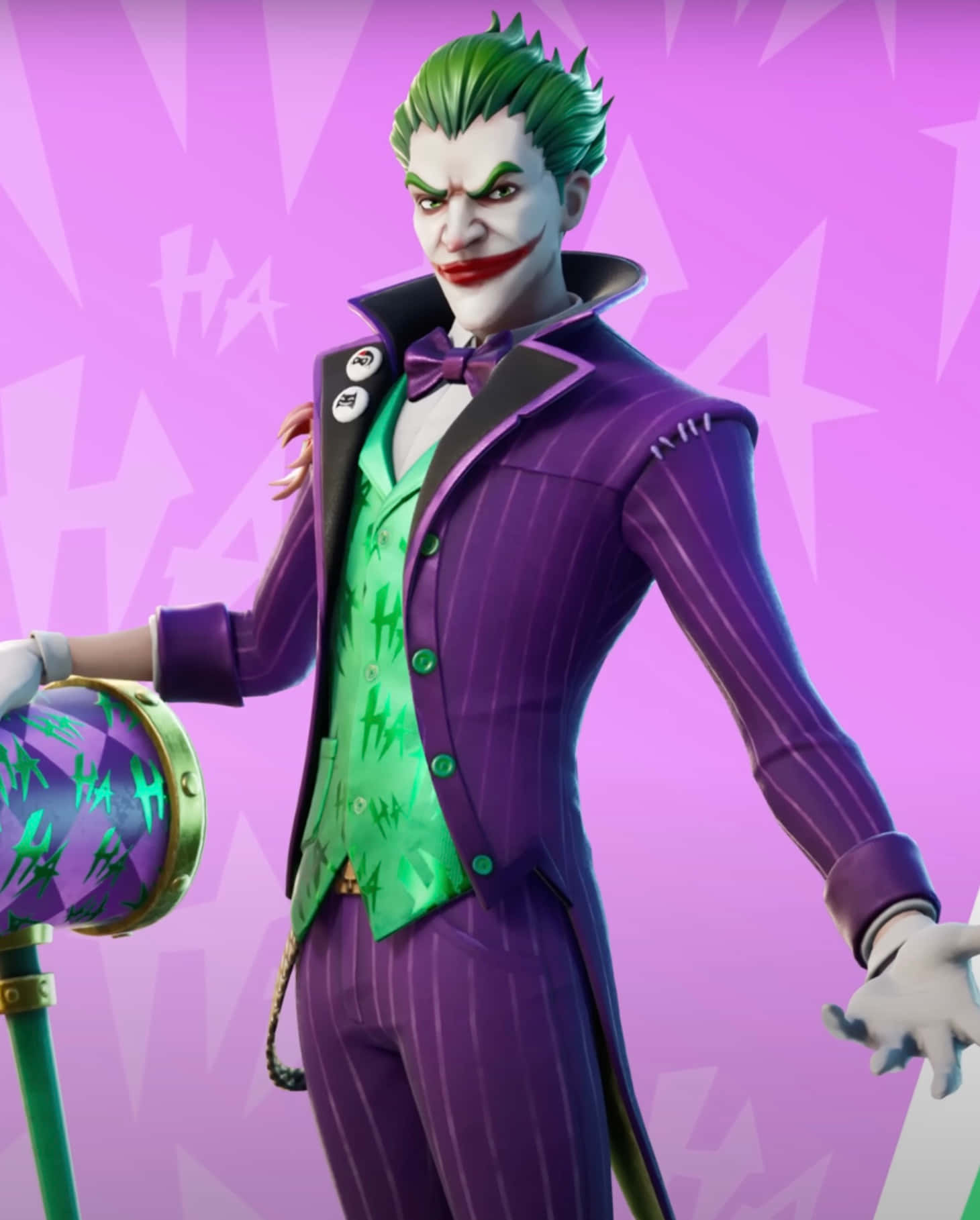 Fortnite_ Joker_ Character_ Pose Wallpaper