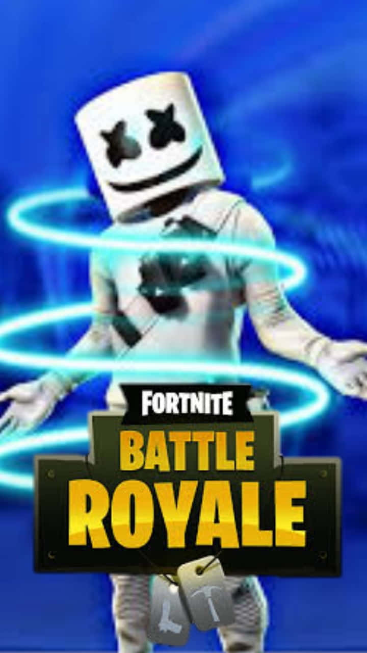 Fortnite Marshmello Celebrates A Victory Royale Wallpaper