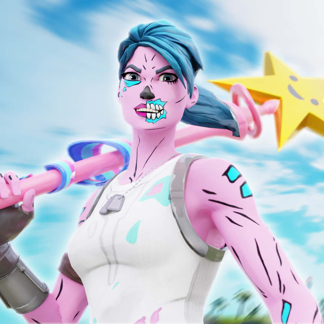 Fortnite Pink Ghoul Trooper Pose Wallpaper