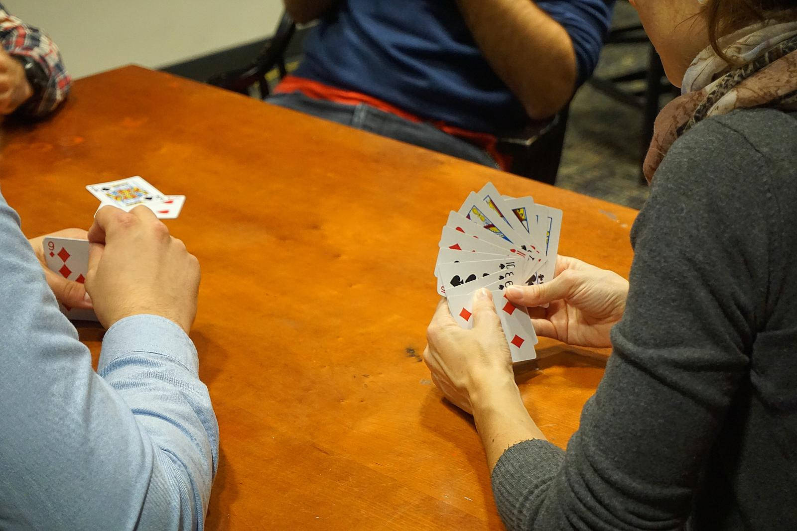 Four Men Playing Durak Wallpaper