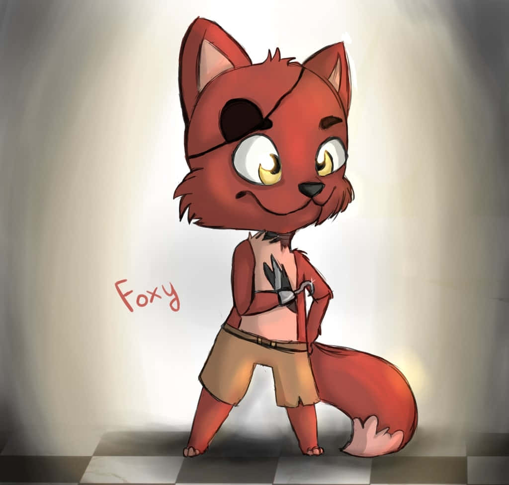 Foxy The Pirate Striking A Pose Wallpaper