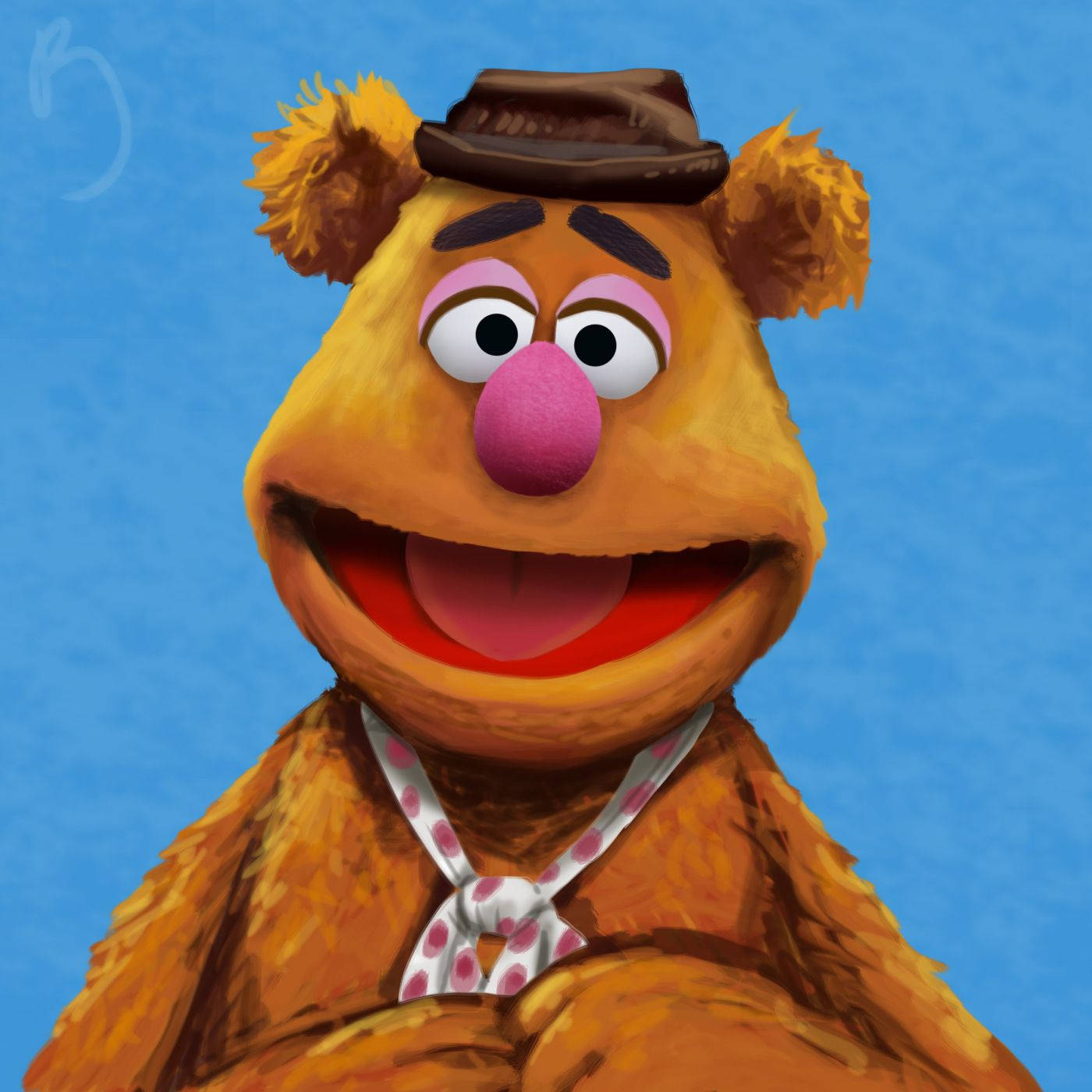 Fozzie Bear Painting Wallpaper