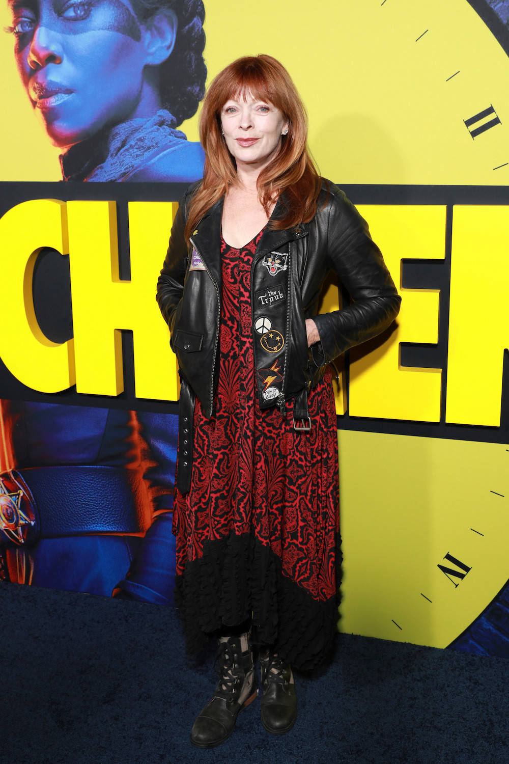 Frances Fisher Black Leather Wallpaper