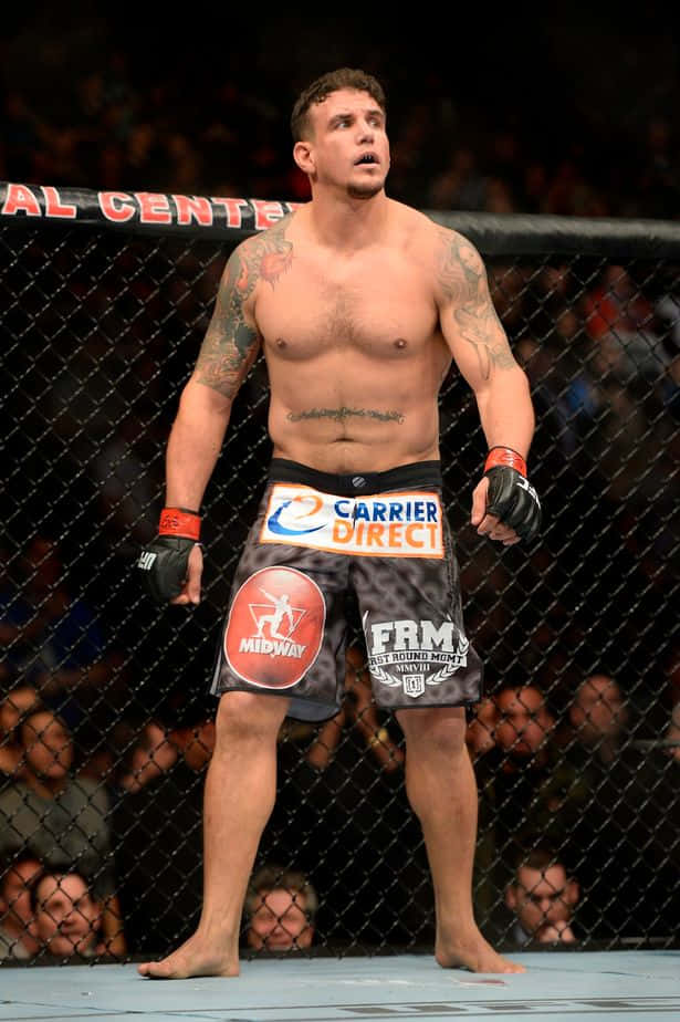 Frank Mir Inside Ufc Octagon Wallpaper