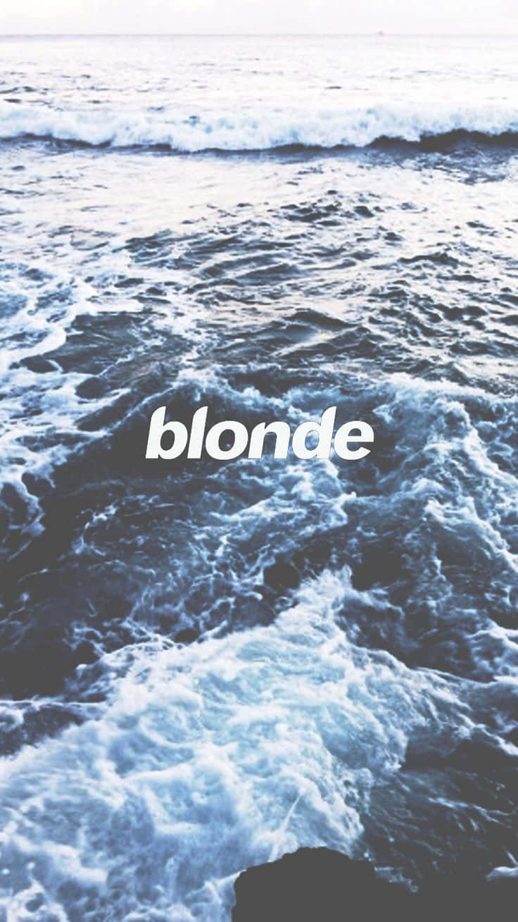 Frank Ocean Blonde Ocean Waves Wallpaper