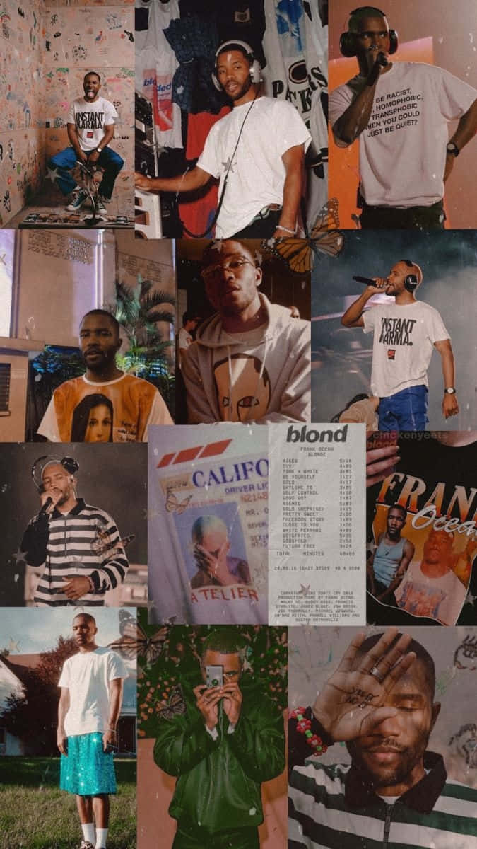 Frank Ocean Collage Aesthetic Wallpaper