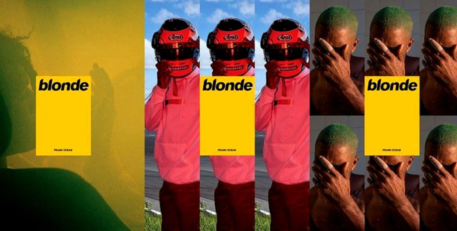 Frank Ocean Getting Lost In The Music On His Laptop Wallpaper