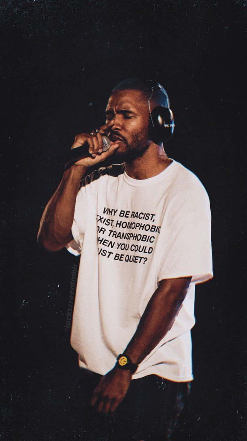 Frank Ocean Performing Message Tee Wallpaper