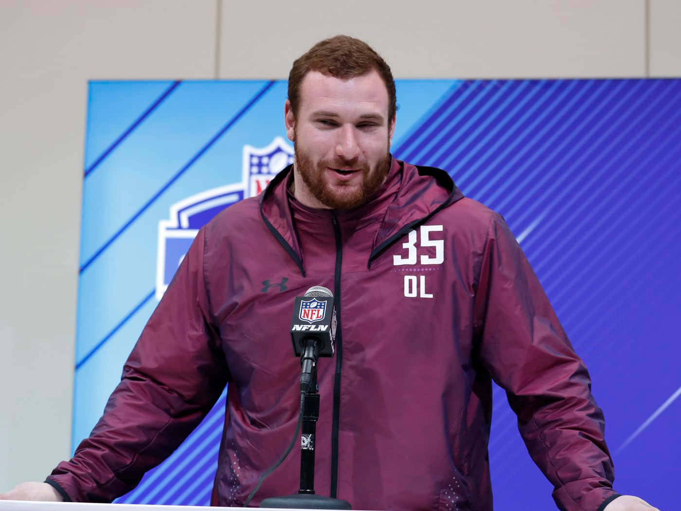 Frank Ragnow Nfl Combine Press Conferences Wallpaper