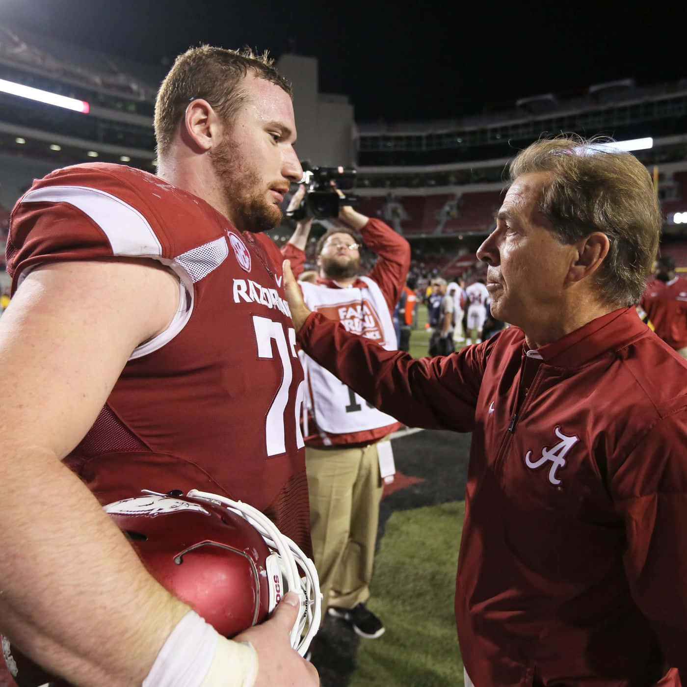 Frank Ragnow With Dan Fullen Wallpaper