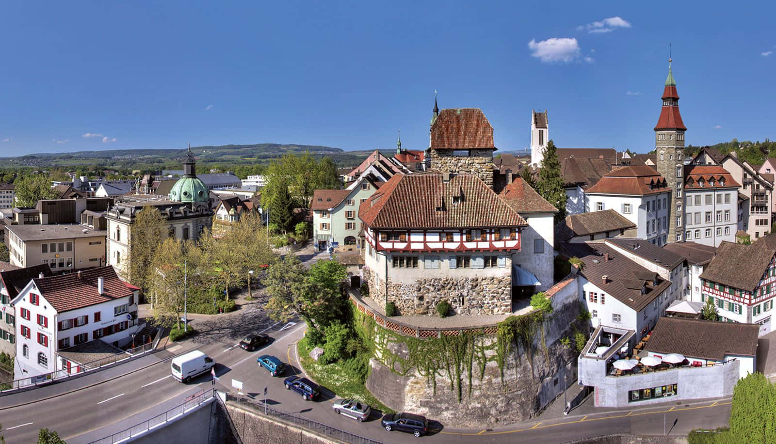 Frauenfeld Historic Cityscape Panorama Wallpaper