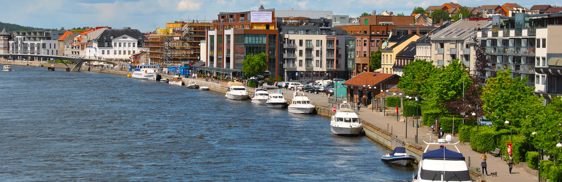 Fredrikstad Waterfront Panorama Wallpaper