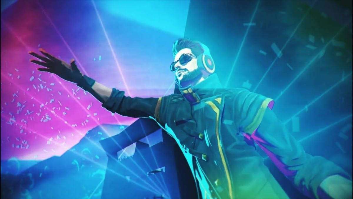 Free Fire Dj Alok Cheering Wallpaper