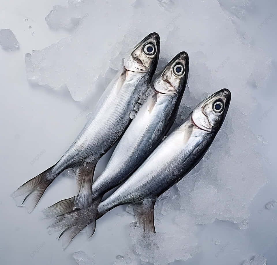 Fresh Anchovieson Ice Wallpaper