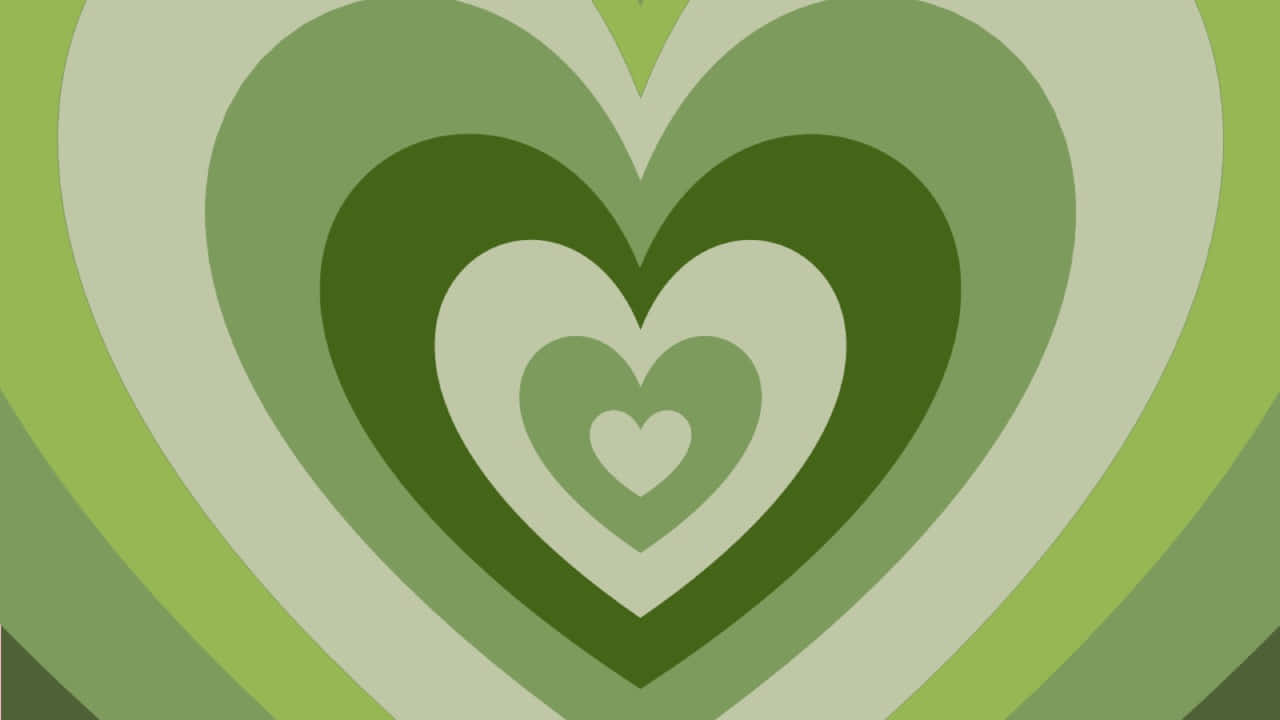 Fresh And Fun Mint Green Heart Wallpaper