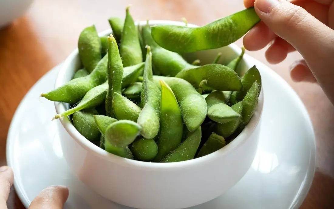 Fresh Edamame Beans In A Bowl Wallpaper